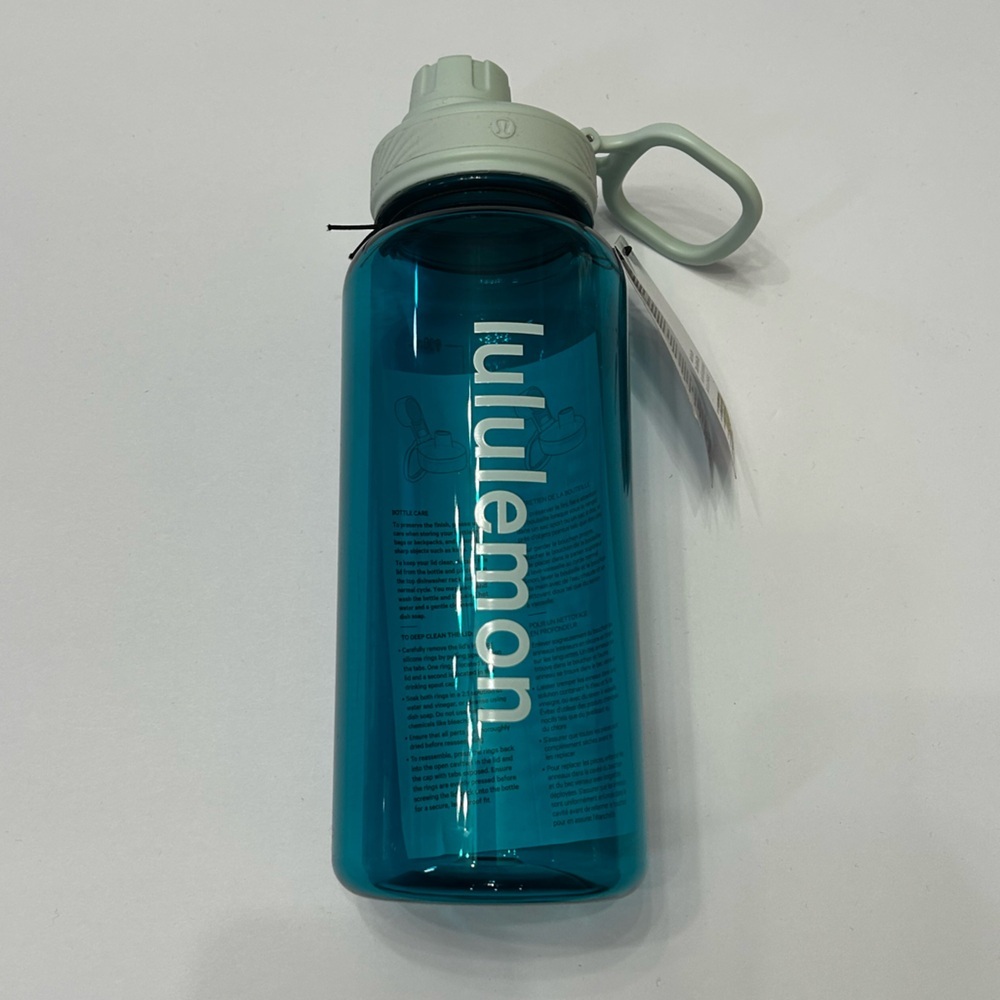 Lululemon Back To Life Clear Blue Water Bottle-32‎ oz